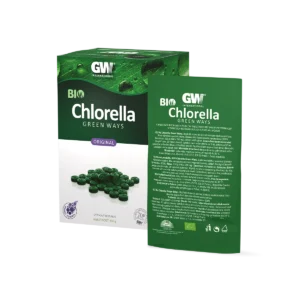 Po prirodzene pestovaná, 100% chlorella pyrenoidosa najvyššej kvality a čistoty v tabletovej forme Vysoká využiteľnosť Šetrná dezintegrácia chlorellových buniek zaručuje u Chlorelly Green Ways vysokú vstrebateľnosť nutričných látok (až 80 %). Kvalita bunkového obsahu je pri našej metóde dezintegrácie zachovaná. Najčerstvejšia chlorella na trhu Vďaka veľkému množstvu úrody počas roka a celoročnej produkcii dodávame najčerstvejšiu chlorellu na trhu.