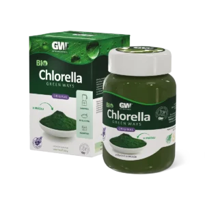 Prirodzene pestovaná, 100% chlorella pyrenoidosa najvyššej kvality a čistoty v práškovej forme Vysoká využiteľnosť Šetrná dezintegrácia bunkovej steny Chlorelly Green Ways zaručuje vysokú vstrebateľnosť nutričných látok (až 80 %), pričom je zachovaná kvalita bunkového obsahu. Najčerstvejšia chlorella na trhu Vďaka celoročnej produkcii a veľkému množstvu zberu, získate čerstvú, zdravú chlorellu. Chlorellu Green Ways pravidelne a nadštandardne testujeme. Sledujeme jej čistotu a celkovú kvalitu. Pri každej šarži dodržiavame Double Control (dvojitú kontrolu). 