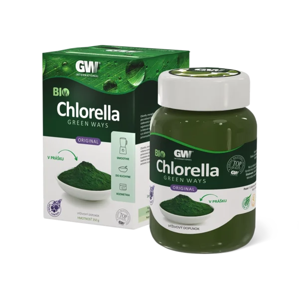 Prirodzene pestovaná, 100% chlorella pyrenoidosa najvyššej kvality a čistoty v práškovej forme Vysoká využiteľnosť Šetrná dezintegrácia bunkovej steny Chlorelly Green Ways zaručuje vysokú vstrebateľnosť nutričných látok (až 80 %), pričom je zachovaná kvalita bunkového obsahu. Najčerstvejšia chlorella na trhu Vďaka celoročnej produkcii a veľkému množstvu zberu, získate čerstvú, zdravú chlorellu. Chlorellu Green Ways pravidelne a nadštandardne testujeme. Sledujeme jej čistotu a celkovú kvalitu. Pri každej šarži dodržiavame Double Control (dvojitú kontrolu). 