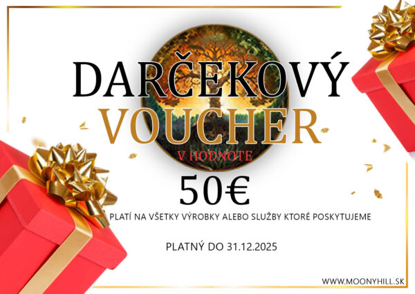 Darčková poukážka v hodnote 50€