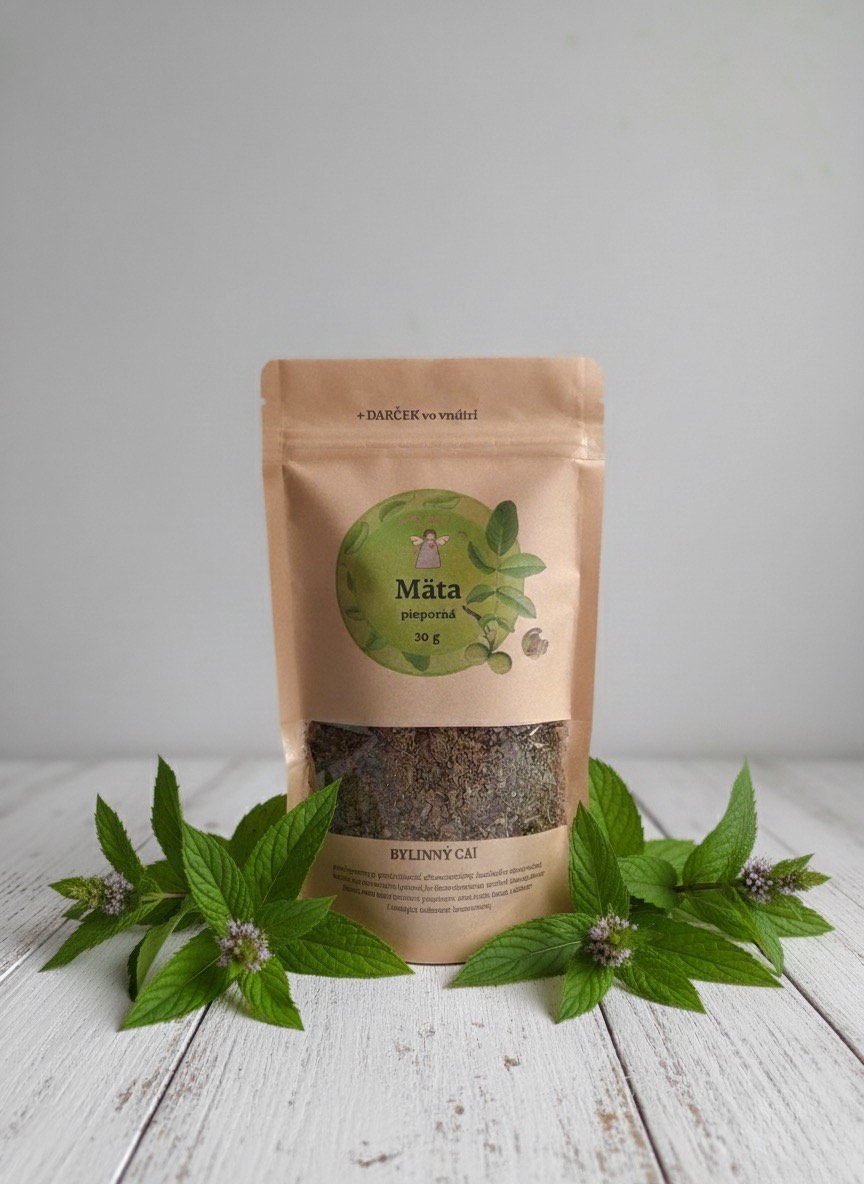 🌿 Mätový čaj – sviežosť v každom dúšku Mäta je klasikou, ktorá nikdy nesklame. • Upokojuje žalúdok – pomáha pri nevoľnosti, nadúvaní a tráviacich ťažkostiach. • Osviežuje dych – prirodzený dezinfekčný účinok. • Podporuje koncentráciu – svieža vôňa a chuť povzbudzuje myseľ. • Pomoc pri prechladnutí – uvoľňuje dýchacie cesty. Chuť a zážitok: • Osviežujúca, chladivá chuť, ktorá prebúdza zmysly. • Prináša okamžitý pocit sviežosti a ľahkosti. • Skvelý počas horúcich dní alebo po jedle.